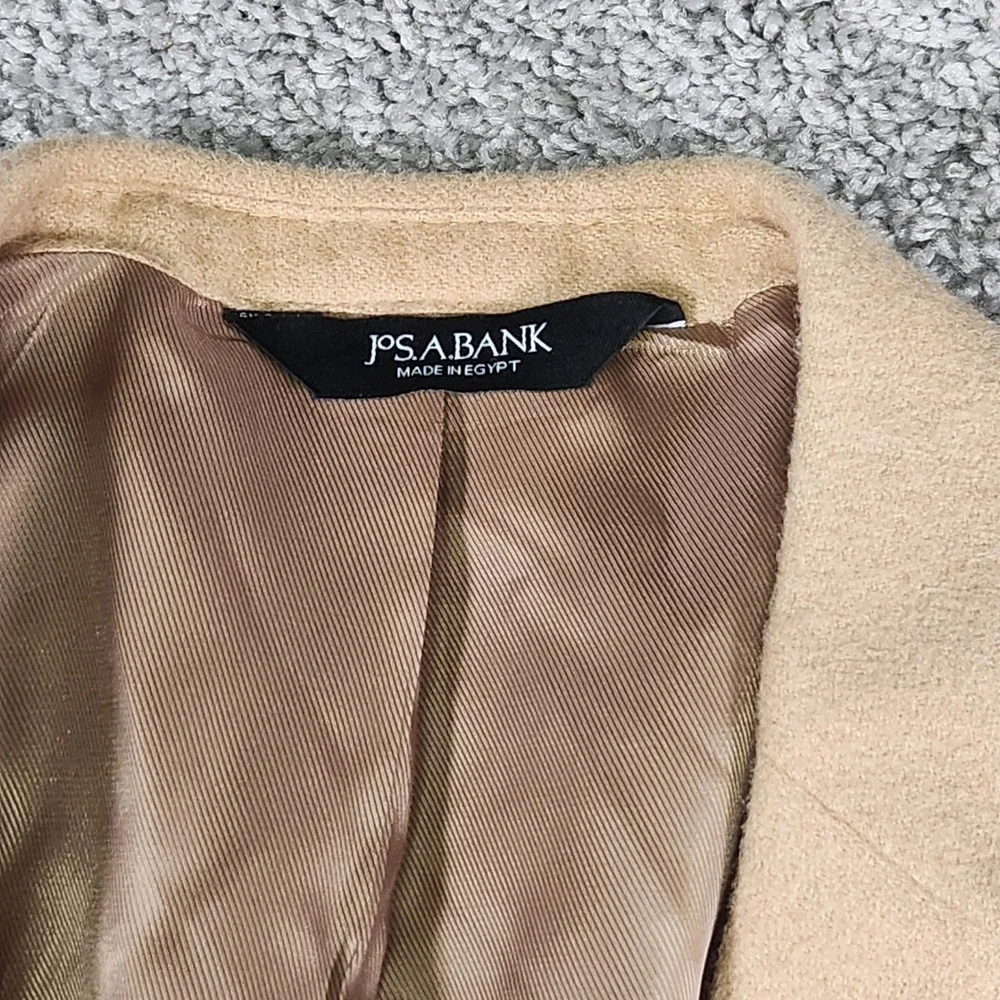 Jos A Bank Camel Hair Blazer 44 Long Beige Classic Luxury Sport‎ Coat Classic